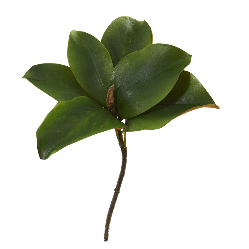 Gracie Oaks Artificial Leaf Magnolia Stem Wayfair